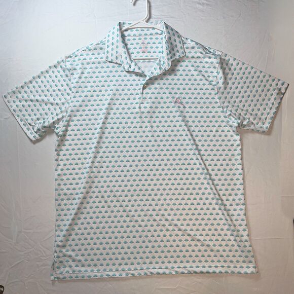 Rhoback Polo Shirt Men XL The Agave Performance Golf AOP Short Sleeve Retired - Picture 1 of 5